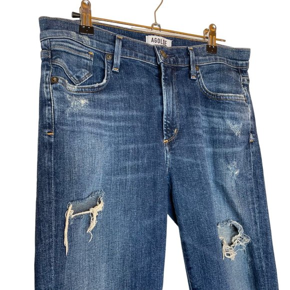 Agolde Sophie Distressed Jeans, 28 - Picture 5 of 14